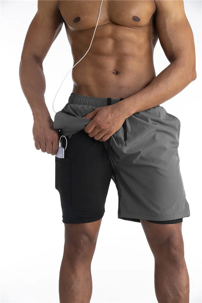 Titan | Short de course avec doublure et poche pour téléphone - Confort et fonctionnalité