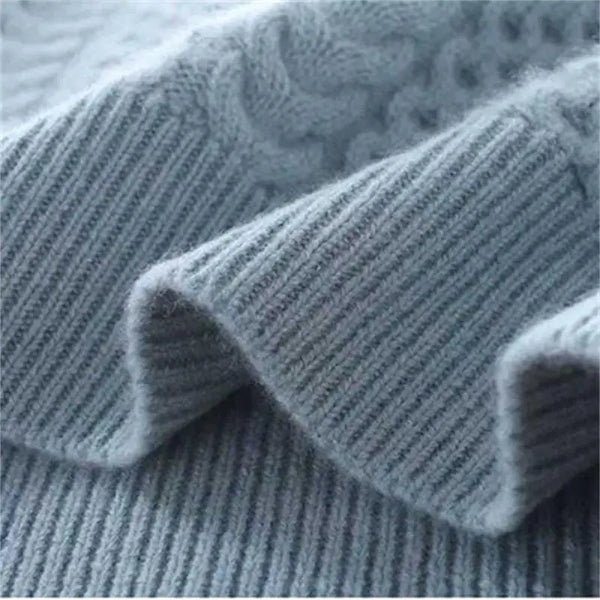 Polo chaud à torsades pour femmes | Parfait pour l'automne/hiver