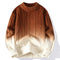 Pull en maille ombrée pour hommes, couleurs dégradée
