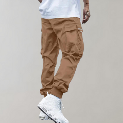 Pantalones cargo versátiles para hombre con piernas ajustadas