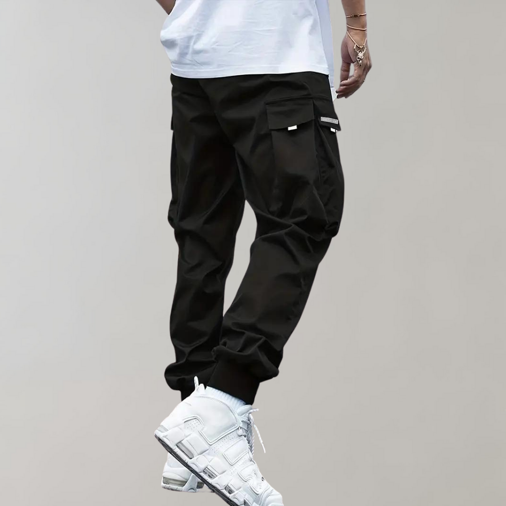Pantalones cargo versátiles para hombre con piernas ajustadas