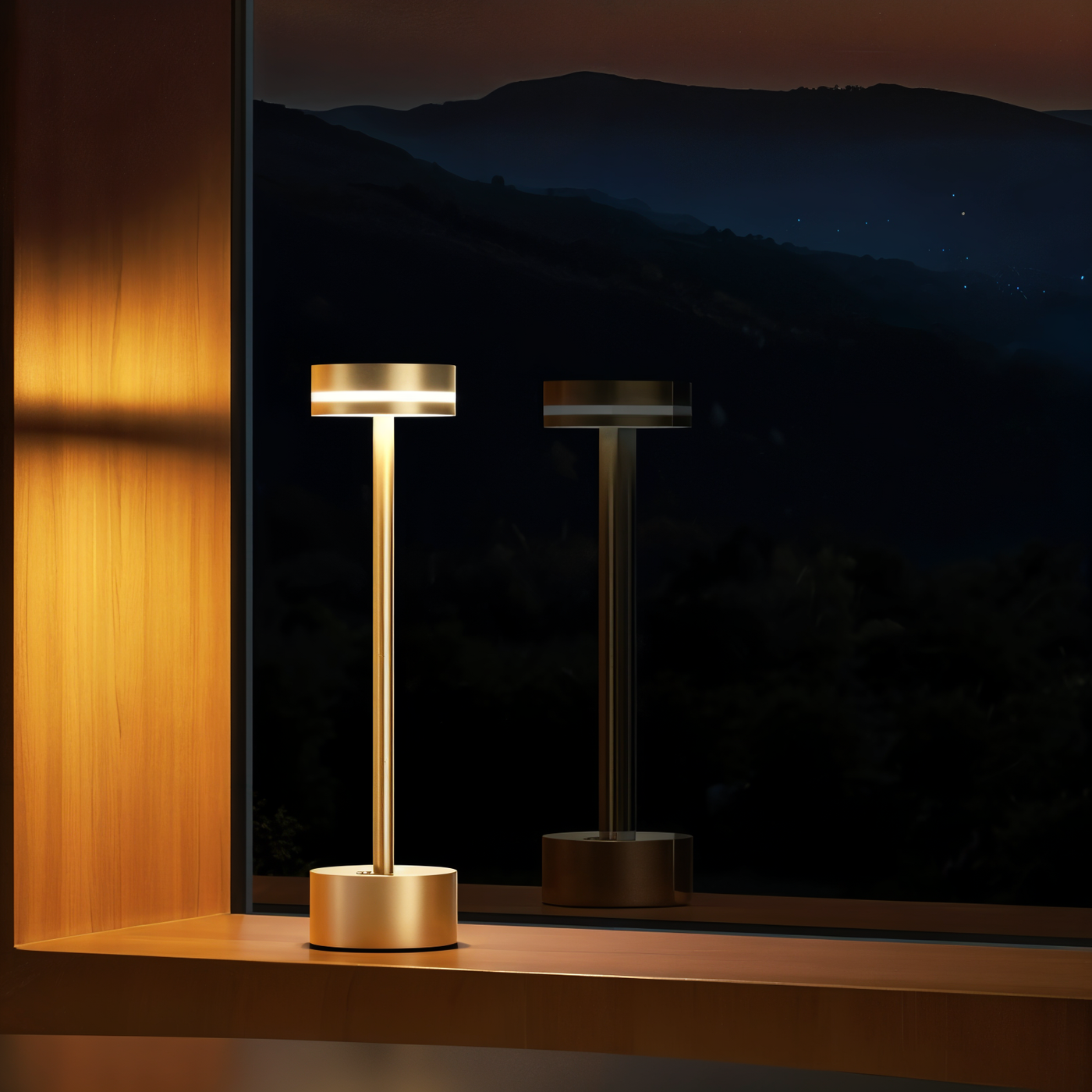 Lampe Mantle Touch - Lampe de bureau portable et rechargeable - Lumière à intensité variable