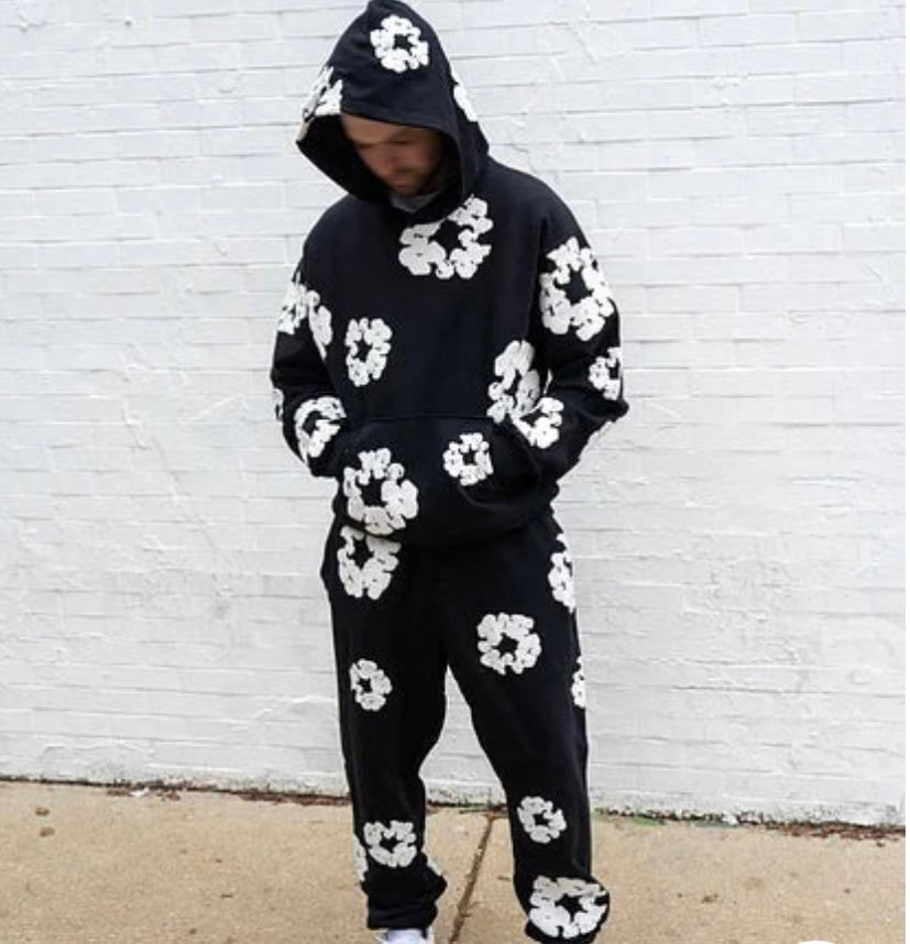 Warmood | Survêtement à fleurs (pantalon + sweat)