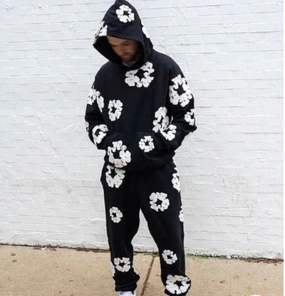Warmood | Survêtement à fleurs (pantalon + sweat)