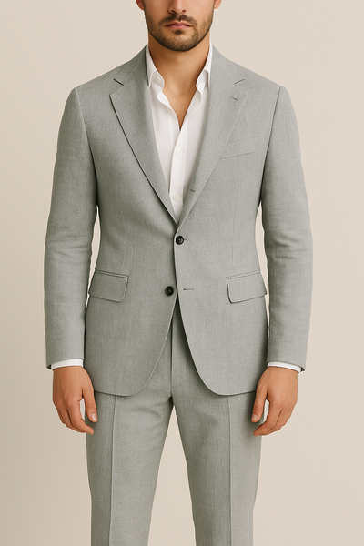 Costume 2 pièces pour homme - Coupe simple - Costume printemps/été - Costume de mariage