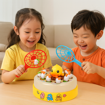 Interactive duck-catching game for children