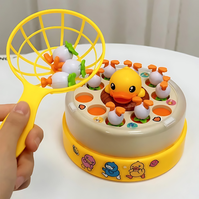 Interactive duck-catching game for children