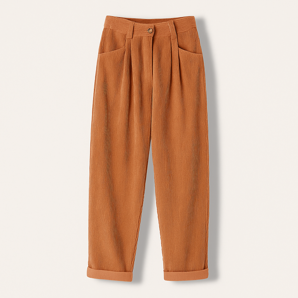 Orange Corduroy Pants