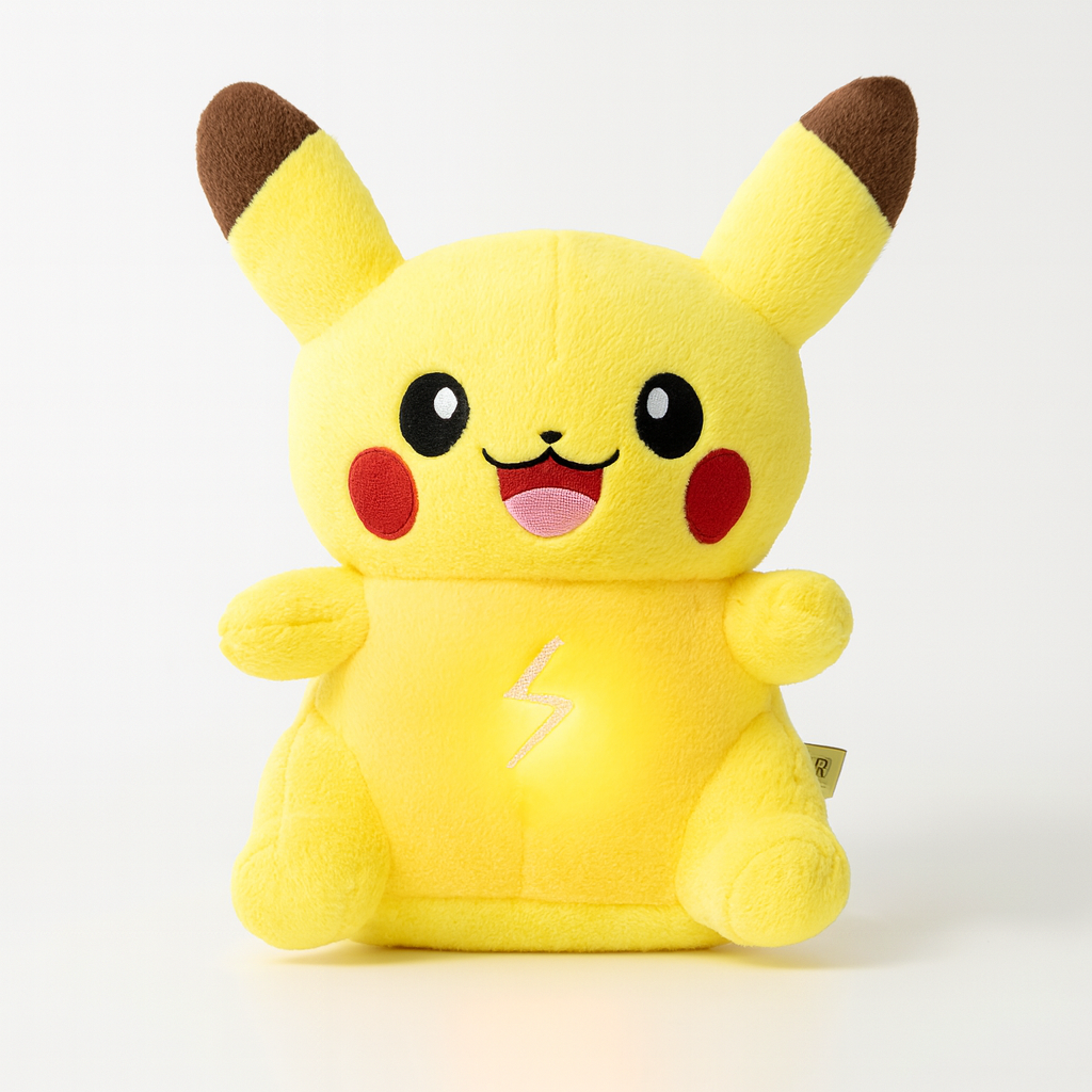 Pikachu Plush toy with soothing music and breathing movements