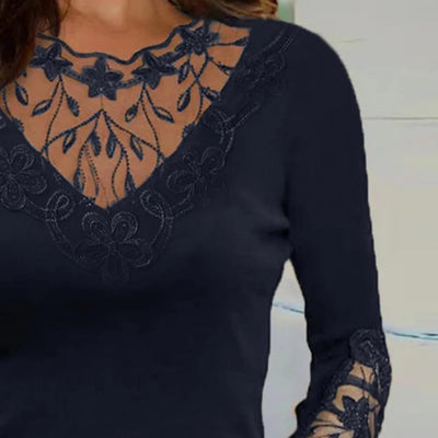 Ketty - Blouse à bords en V au cou