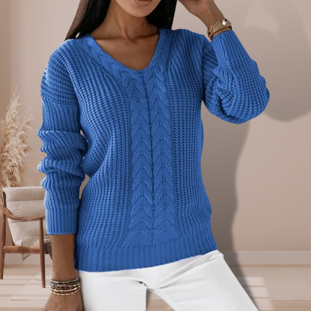 Chandail en tricot plat pour femmes - Parfait pour toutes les saisons