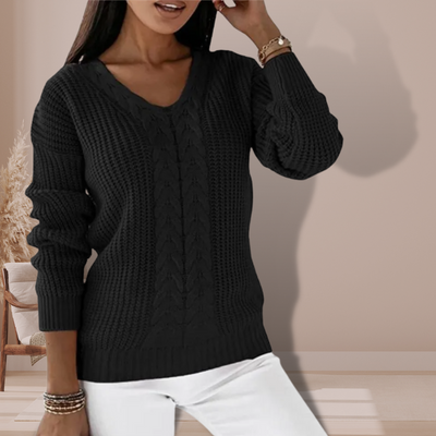 Chandail en tricot plat pour femmes - Parfait pour toutes les saisons