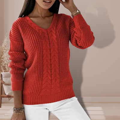 Chandail en tricot plat pour femmes - Parfait pour toutes les saisons