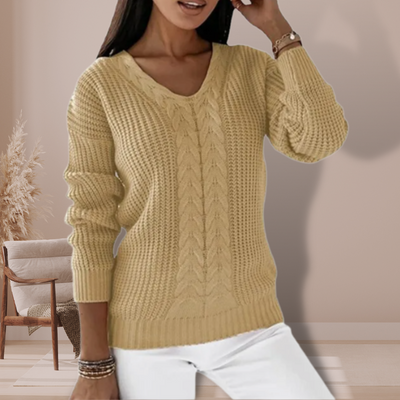 Chandail en tricot plat pour femmes - Parfait pour toutes les saisons