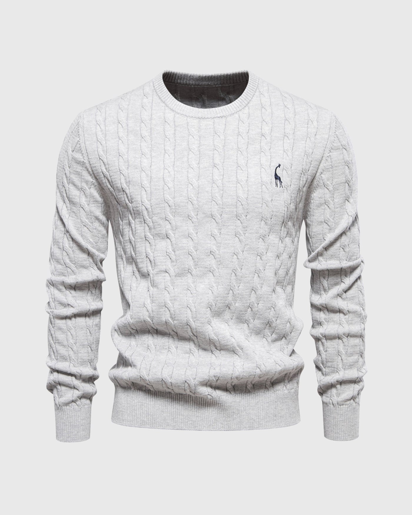 Pull en coton tricoté pour hommes