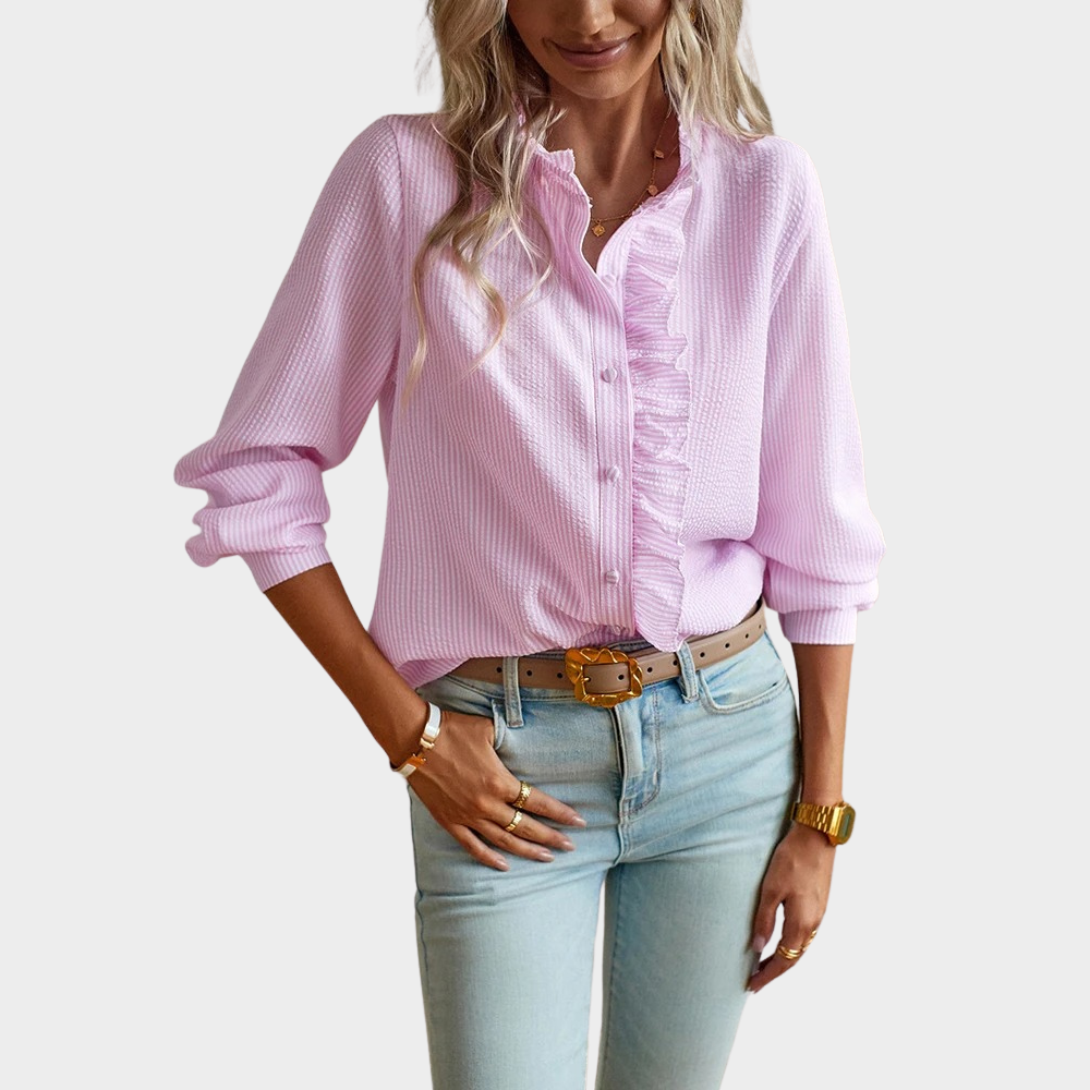 Lira | Blouse à volants femme