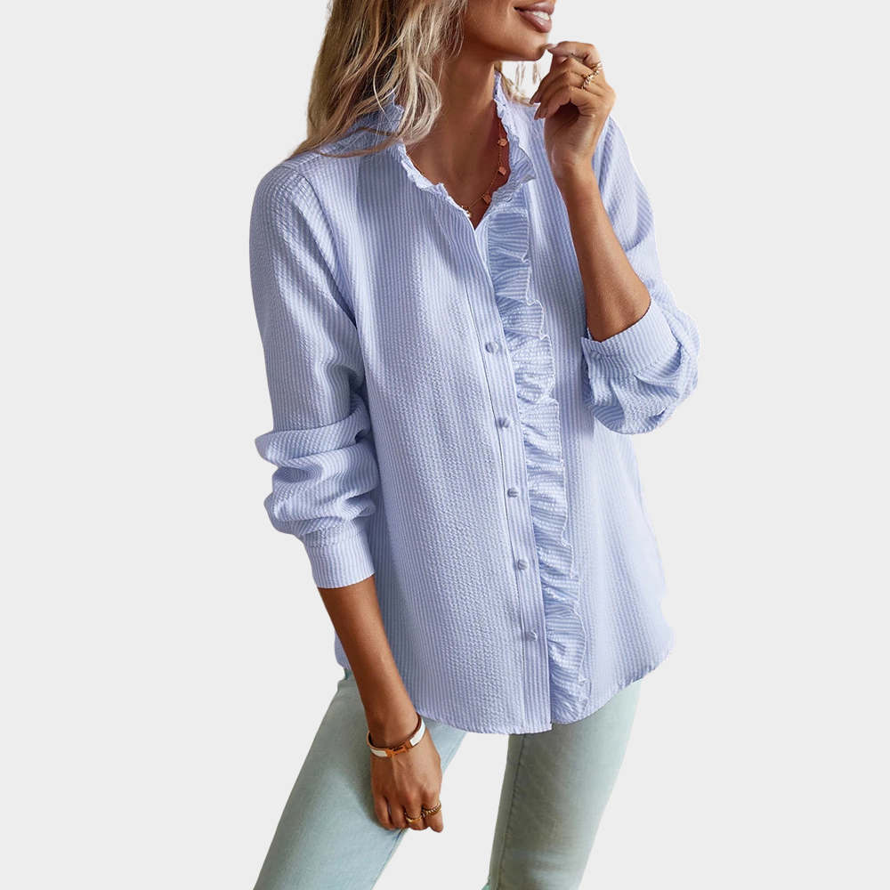 Lira | Blouse à volants femme