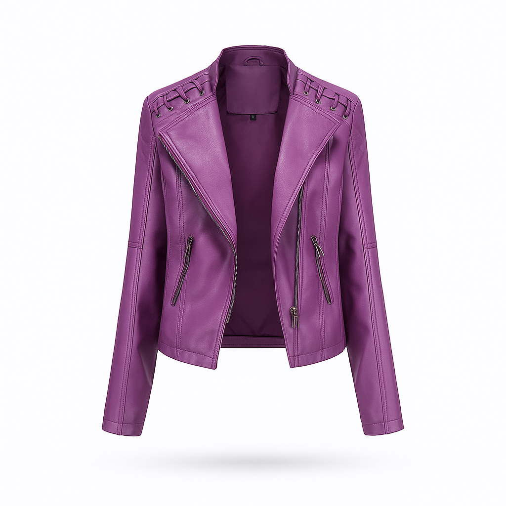 Purple Leather Jacket