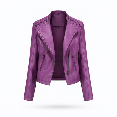 Purple Leather Jacket