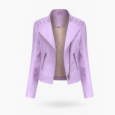 Lavender Leather Jacket