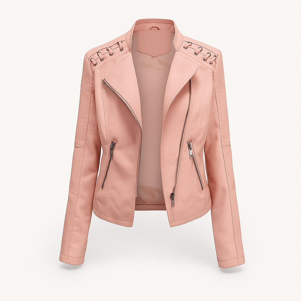 Pink Leather Jacket
