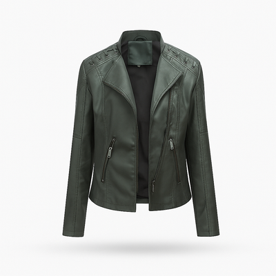 Dark Green Leather Jacket