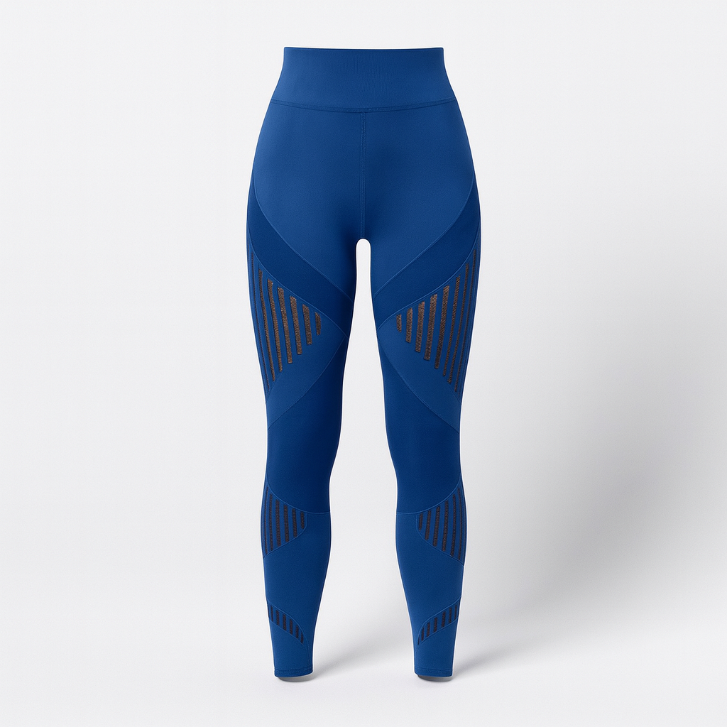 Royal Blue Slimming Anti-Cellulite Leggings for Women