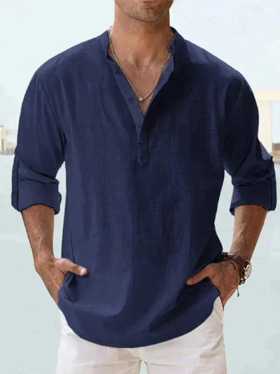 Chemise d'été à manches longues pour hommes