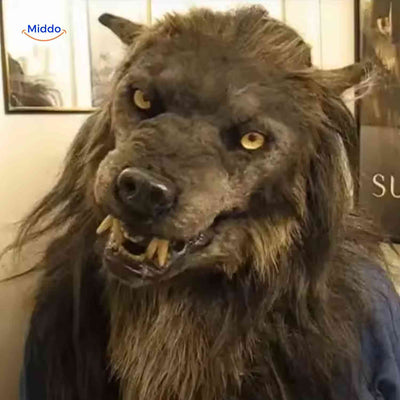 Lupinox Mask | Tête de loup en latex, lumineux et idéal pour Halloween