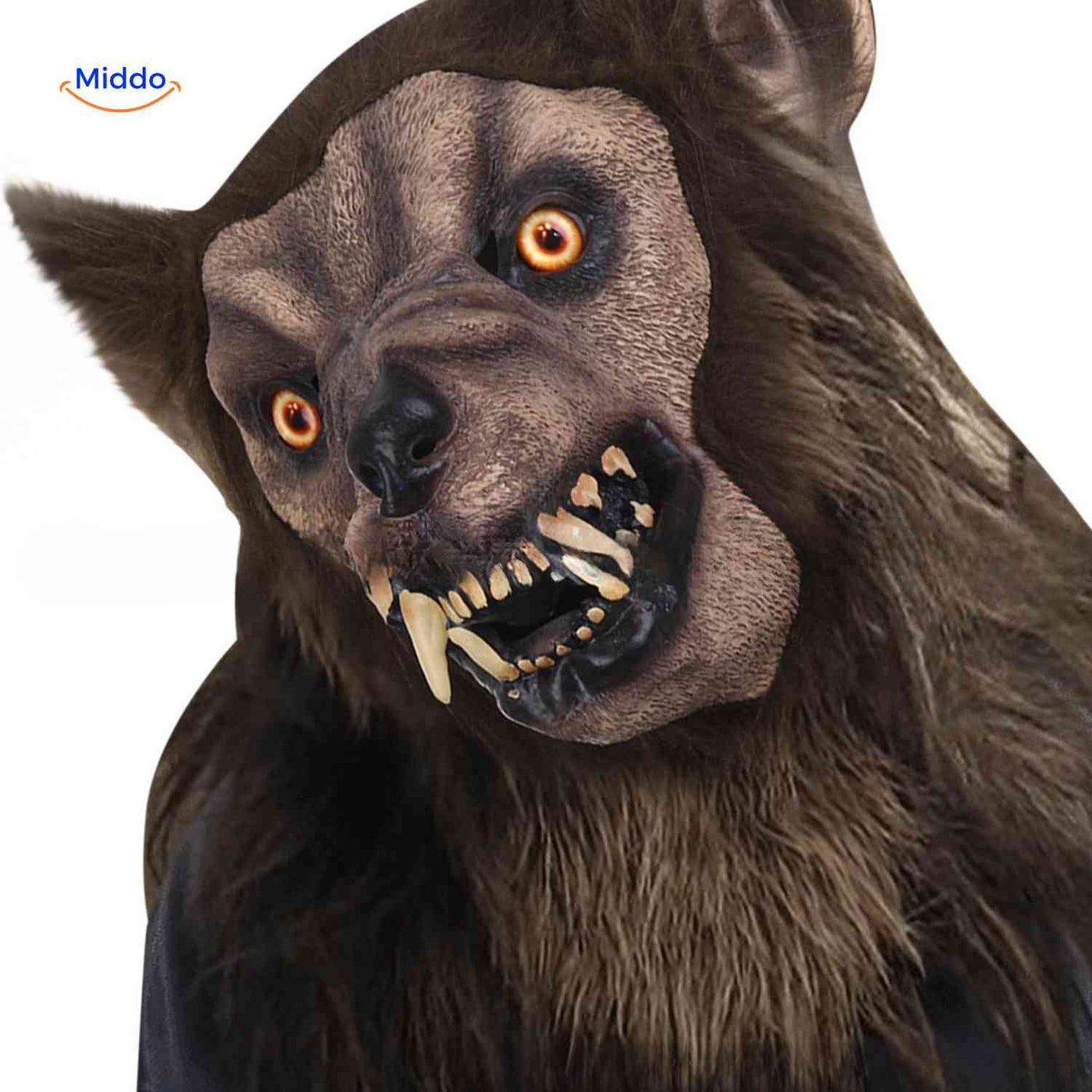 Lupinox Mask | Tête de loup en latex, lumineux et idéal pour Halloween