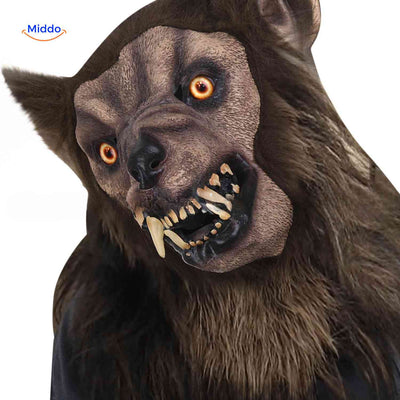 Lupinox Mask | Tête de loup en latex, lumineux et idéal pour Halloween