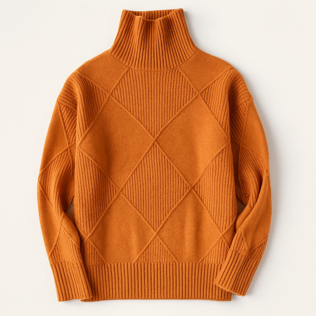 Orange cashmere sweater