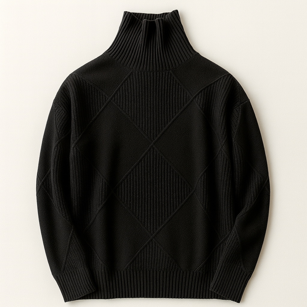 Black cashmere sweater