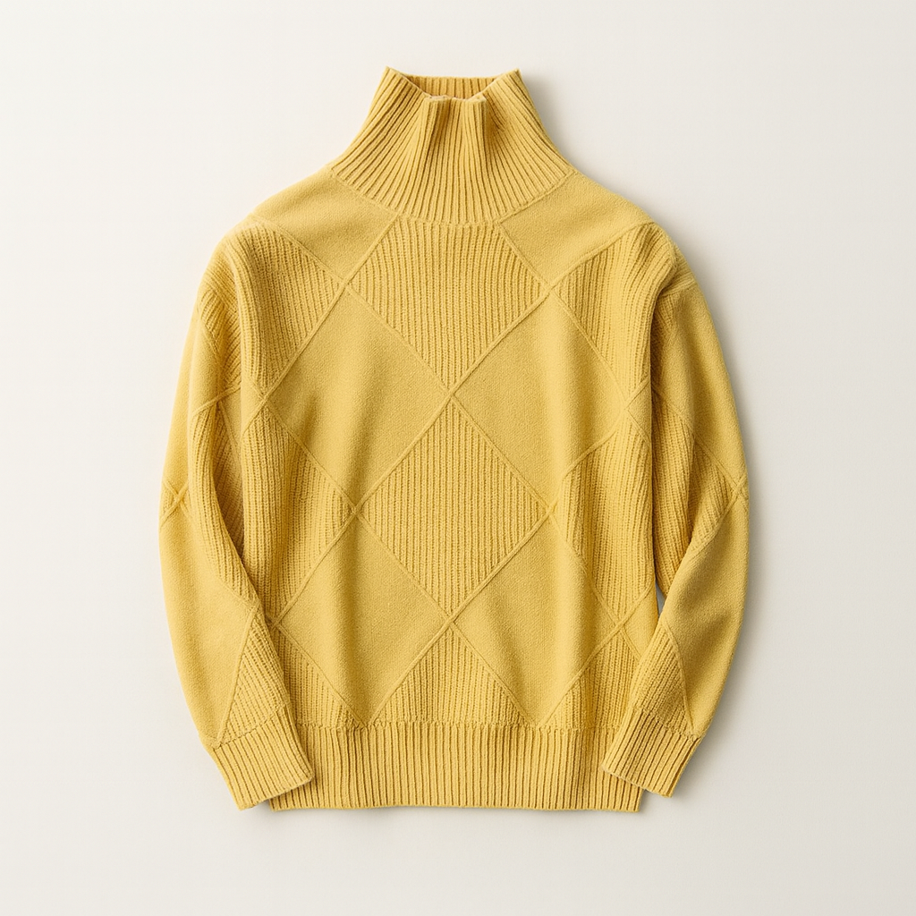 Yellow cashmere sweater
