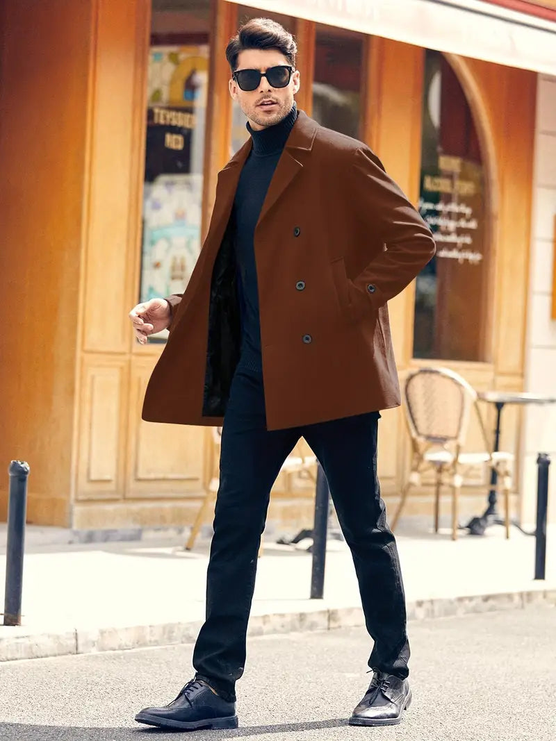 Manteau polaire à la mode pour hommes de grande taille