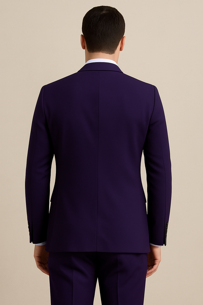 Costume tailleur 3 pièces pour hommes, violet - Classic Formal Set