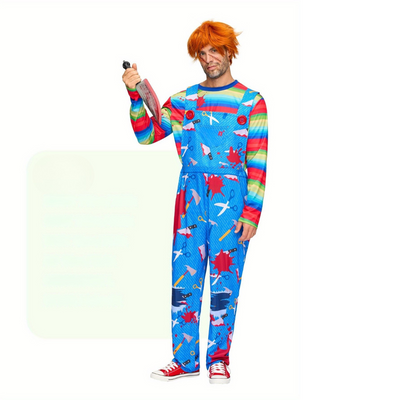 Halloween Horror Costume | Striped sweater with bloody pattern