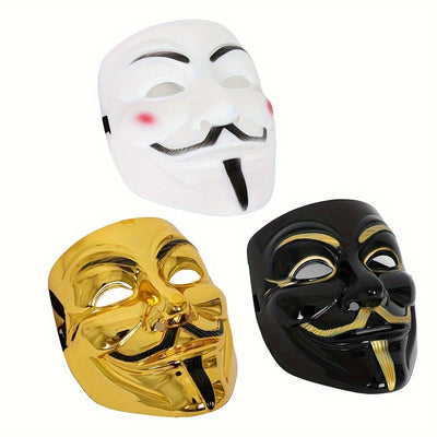 Anonymous Halloween Mask | Premium Metallic Finish Collection