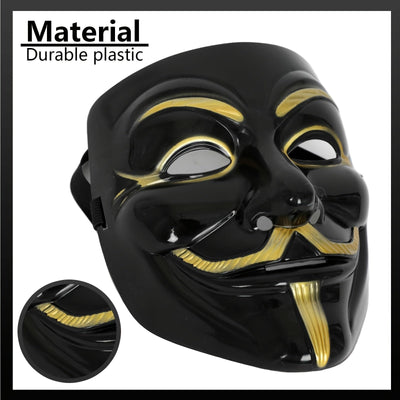 Anonymous Halloween Mask | Premium Metallic Finish Collection