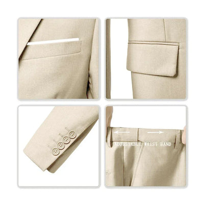Costume 3 pièces élégant de Brecken pour hommes - Sophistication intemporelle pour toutes les occasions