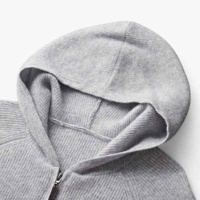 Justin | Men's Casual Cashmere Zip Hoodie
