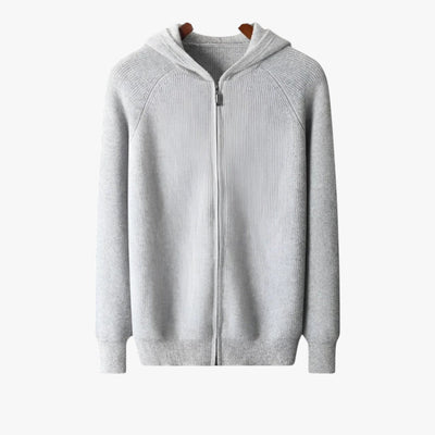 Justin | Men's Casual Cashmere Zip Hoodie