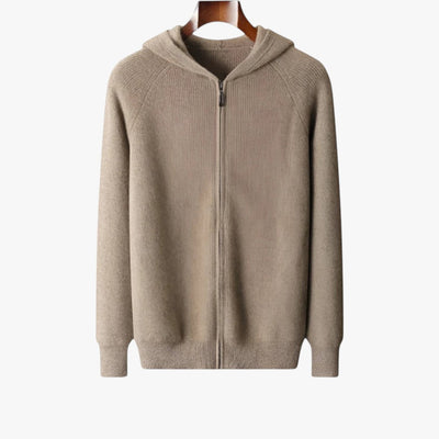 Justin | Men's Casual Cashmere Zip Hoodie