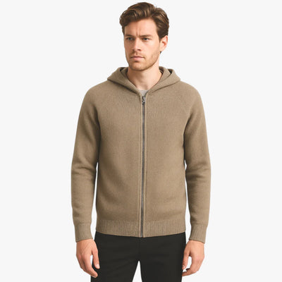 Justin | Men's Casual Cashmere Zip Hoodie