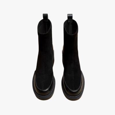 Daniela | Damskie zamszowe buty na wysokim obcasie