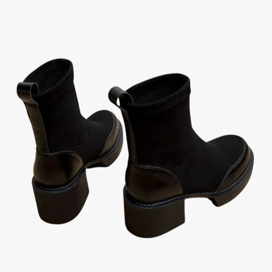 Daniela | Damskie zamszowe buty na wysokim obcasie