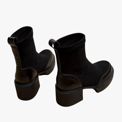 Daniela | Damskie zamszowe buty na wysokim obcasie