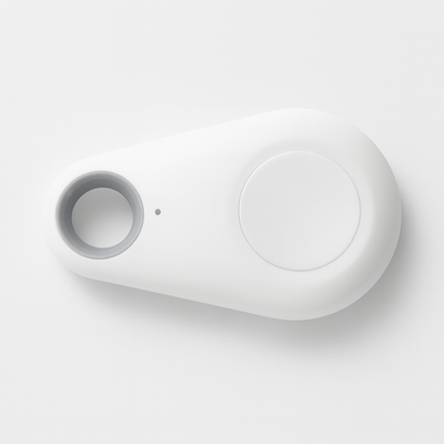 White Mini GPS tracker for dogs