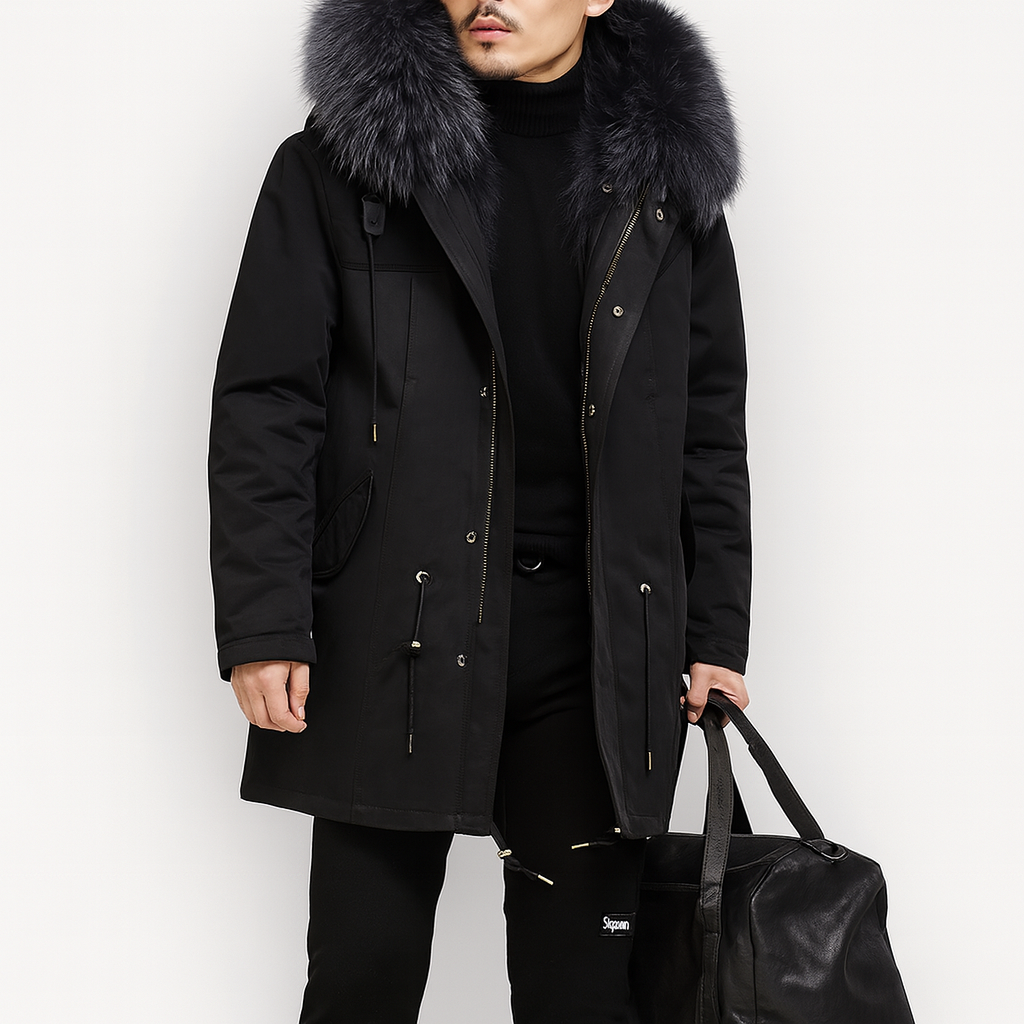 Men's Fur-Lined Winter Coat