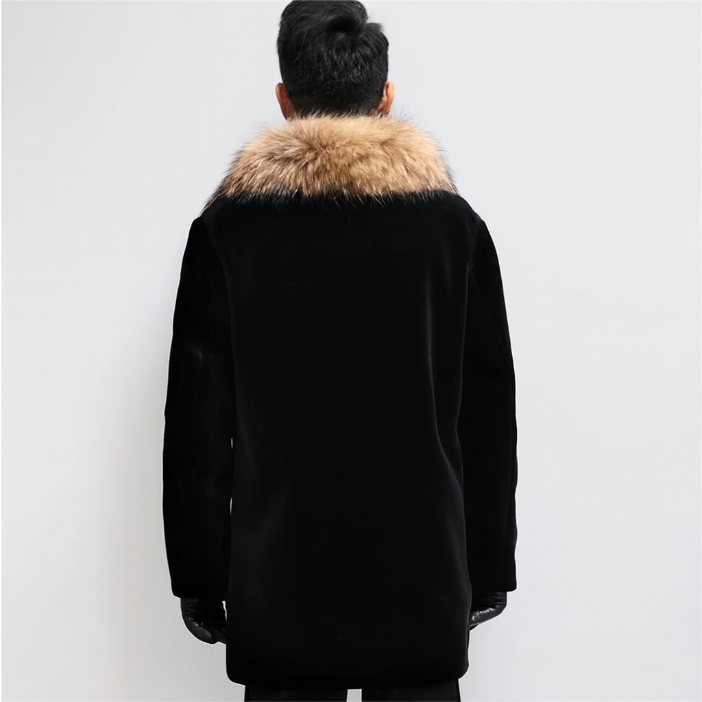 Men's Fur-Lined Winter Coat